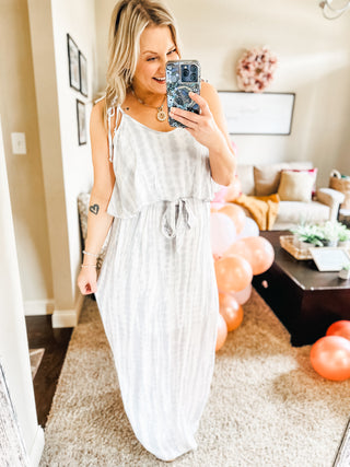 No More Grey Skies Maxi Dress