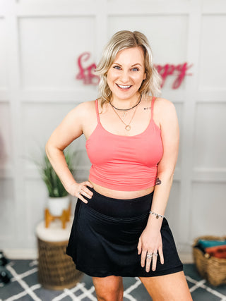 Hot Yoga Tank in Coral Rose II