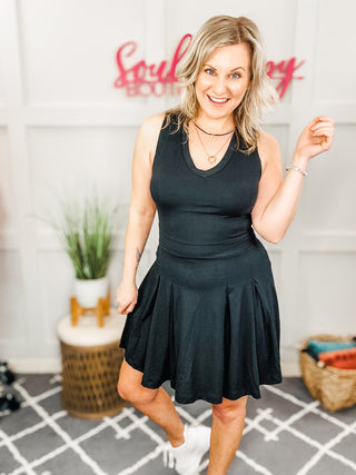 Hop, Skip and a Jump Dress and Shorts Set in Black II