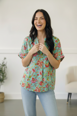 Jade Garden Easy Does it Blouse
