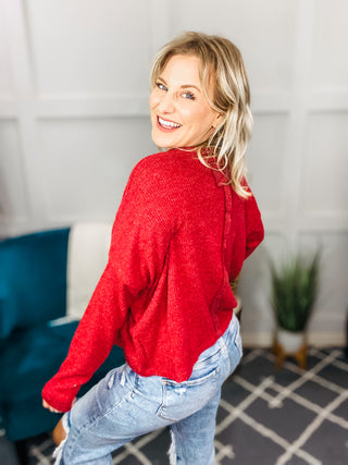 Bring On the Breeze Long Sleeve Ribbed Sweater