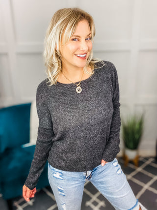 Bring On the Breeze Long Sleeve Ribbed Sweater