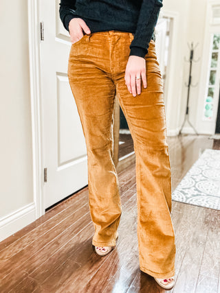 Judy Blue Bootcut Corduroy Pants in Camel