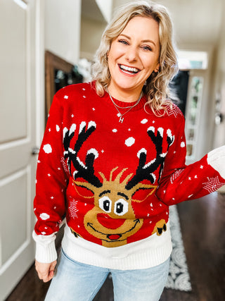 Run Run Reindeer Holiday Sweater