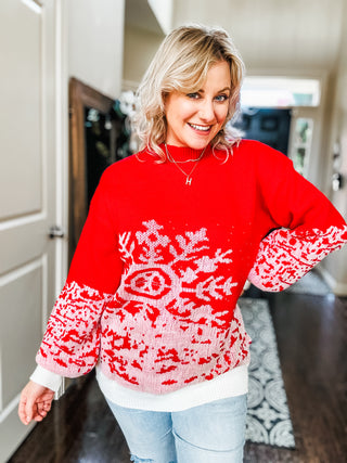 Suzi Snowflake Holiday Sweater