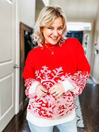 Suzi Snowflake Holiday Sweater