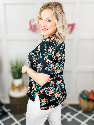 Midnight Floral Top