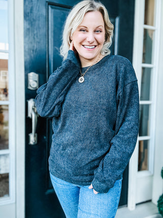 Passing Time Corded Crew Pullover – Soul Happy Shop