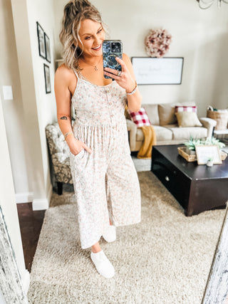 Lucky In Love Floral Jumpsuit