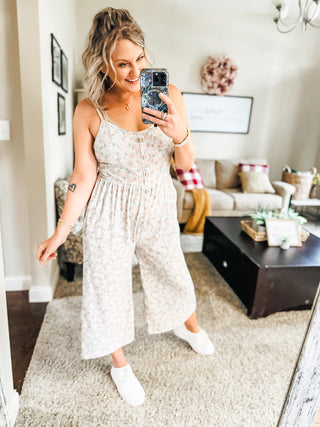 Lucky In Love Floral Jumpsuit