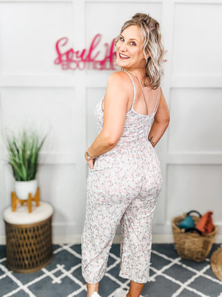 Lucky In Love Floral Jumpsuit