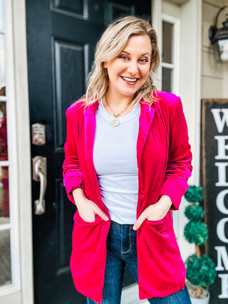 Verity Velvet Blazer