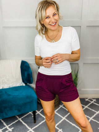 Soul Happy Burgundy Harem Shorts