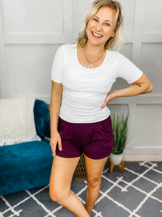 Soul Happy Burgundy Harem Shorts