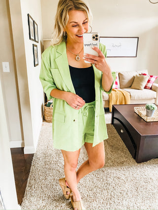 Ray of Sunshine Linen Blazer