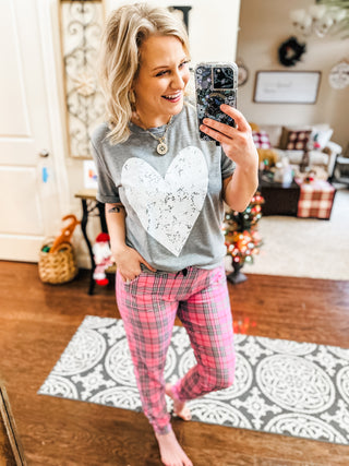 Your New Favorite Joggers in Pink Plaid