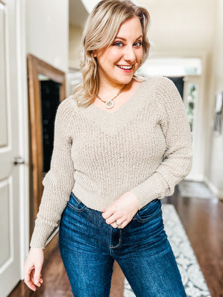 Stuck In The Moment V-Neck Sweater II