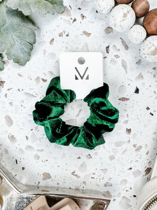 IN STOCK Velvet Scrunchie - Green FINAL SALE