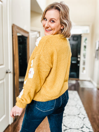 You're Enough Floral Cardigan