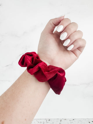 IN STOCK Velvet Scrunchie - Red FINAL SALE