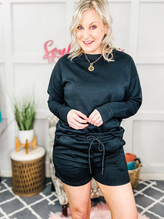 In The Details Long Sleeve Top and Shorts Set