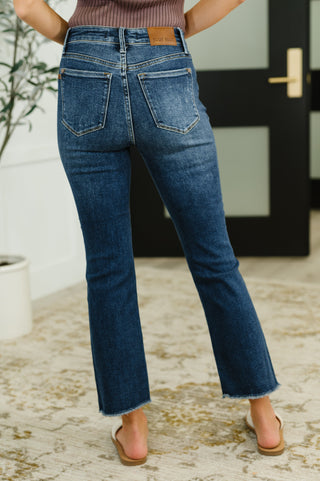Judy Blue Nova High Waist Dark Wash Kick Flare