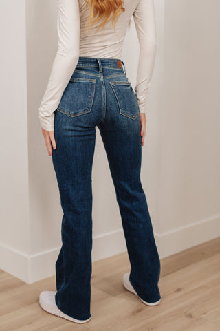 Judy Blue Squad Goals Raw Hem Bootcut Jeans