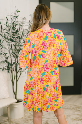 Lizzy Sunday Dress in Leaf Multi Floral