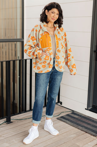 Love It Don't Leave It Floral Fleece Jacket II