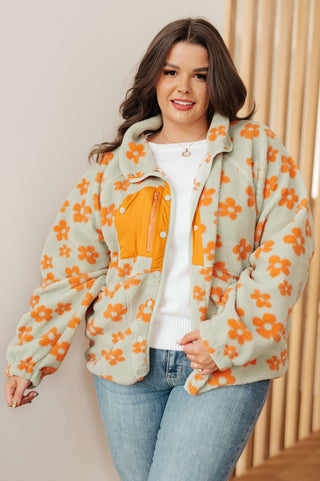 Love It Don't Leave It Floral Fleece Jacket II