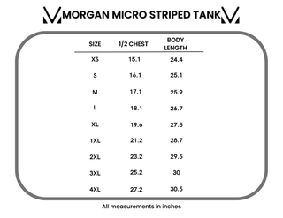 IN STOCK Morgan Micro Striped Tank - Blue