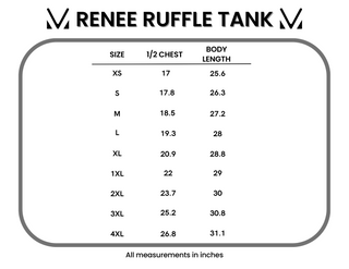 IN STOCK Renee Ruffle Tank Top - American Bows