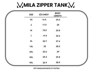 IN STOCK Mila Zipper Tank - Red