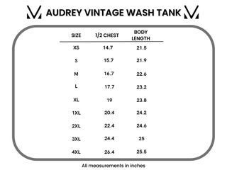 IN STOCK Audrey Vintage Wash Tank - Red