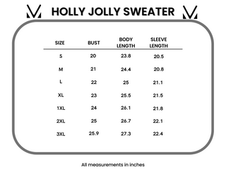 IN STOCK Holly Jolly Sweater - Gold + Silver Trees