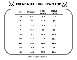 IN STOCK Brenna Button Down Top - Teal