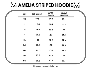IN STOCK Amelia Striped Hoodie - Lemon