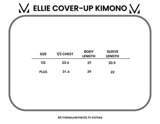 IN STOCK Ellie Cover-Up Kimono - Light Blue