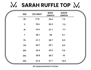 IN STOCK Sarah Ruffle Short Sleeve - Periwinkle Purple