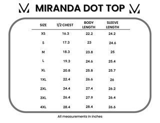 IN STOCK Miranda Dot Top - White