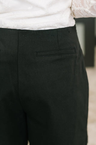 Only Pair Faux Wrap Skort in Black