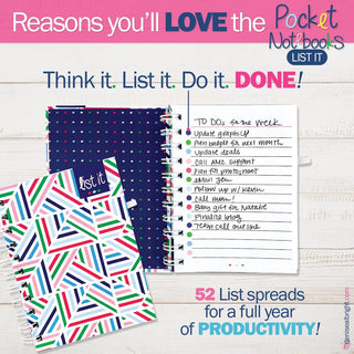 Mini Pocket Notebooks | List, Plan, Doodle | 5 Styles - Denise Albright® 