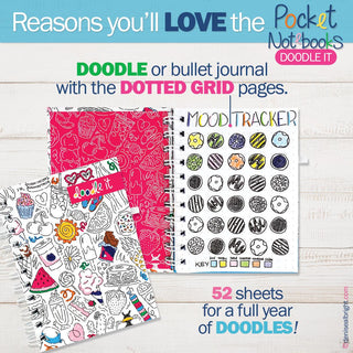 Mini Pocket Notebooks | List, Plan, Doodle | 5 Styles - Denise Albright® 