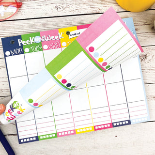 Peek at the Week® Weekly Planner Pad | Simple Cheery