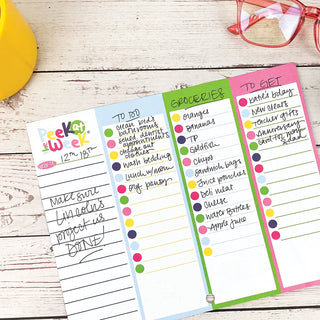 Peek at the Week® Weekly Planner Pad | Simple Cheery