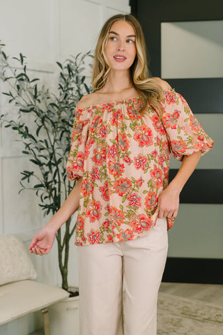 Petal Perfect Off the Shoulder Blouse