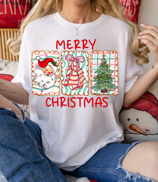 Retro Christmas Trio Graphic Tee and Sweatshirt