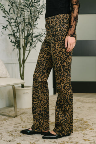 Judy Blue Roxy High Waist Bootcut Leopard Print