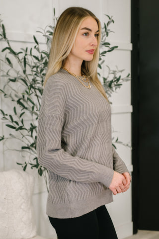 Rush of Joy Textured Long Sleeve Top