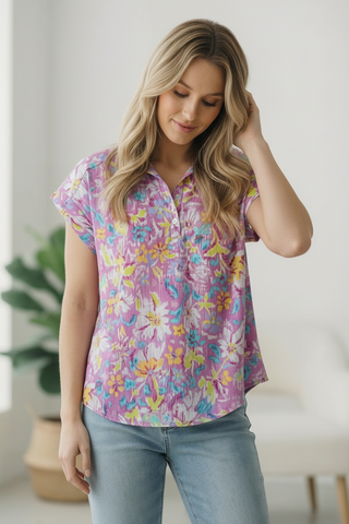 A Sweet Escape Floral Blouse